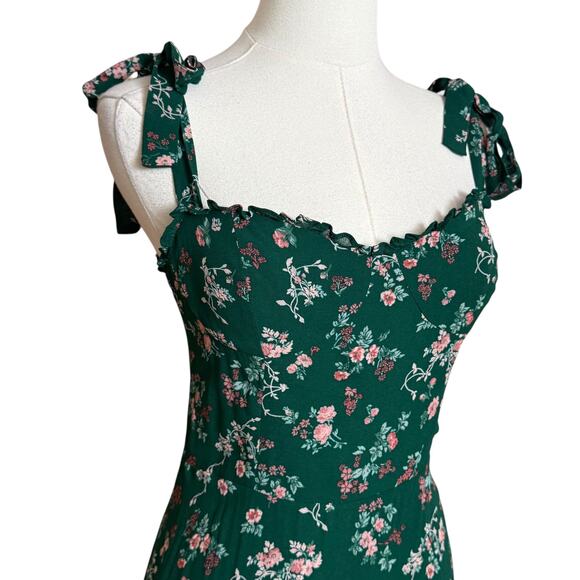 Reformation NEW Nikita Midi Dress Emilia Floral Print Size 4 100% Viscose Lined - Picture 9 of 16